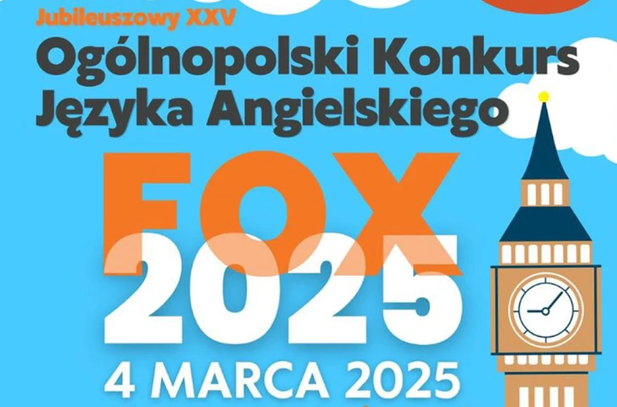 Ogólnopolski Konkurs Języka Angielskiego FOX 2025