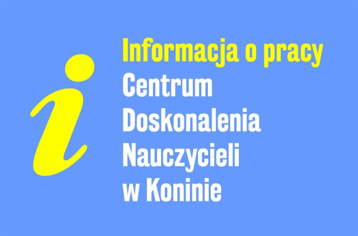 Informacja o komunikacie. Obok grafika - wykrzyknik.