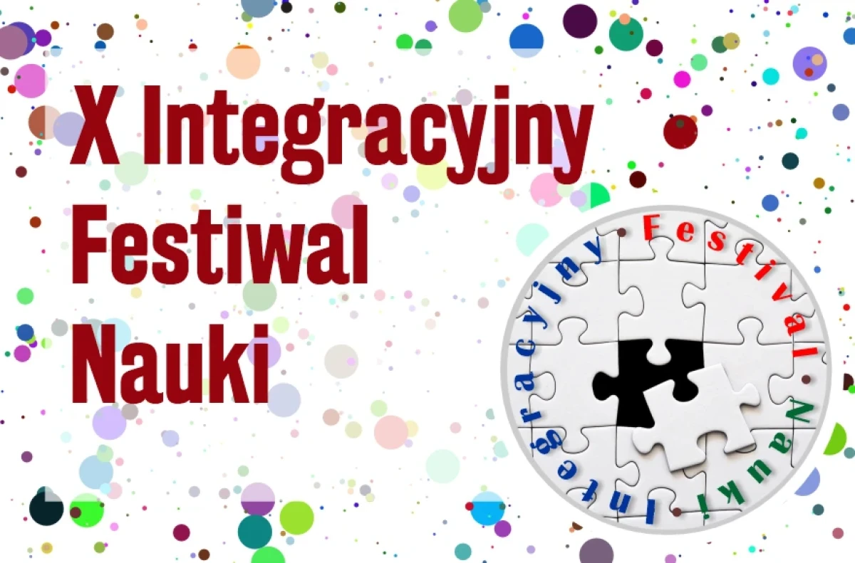 Logo festiwalu. Tytuł festiwalu. Abstrakcyjne tło.