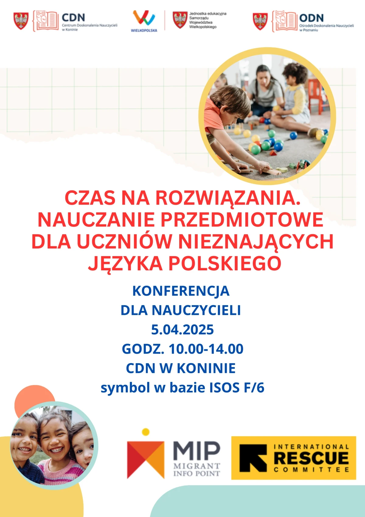 Plakat konferencji z tytułem.